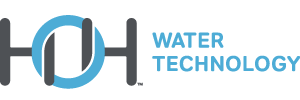 HOH Water Technology logo with dark gray HOH and blue circular “O,” followed by WATER TECHNOLOGY in blue.